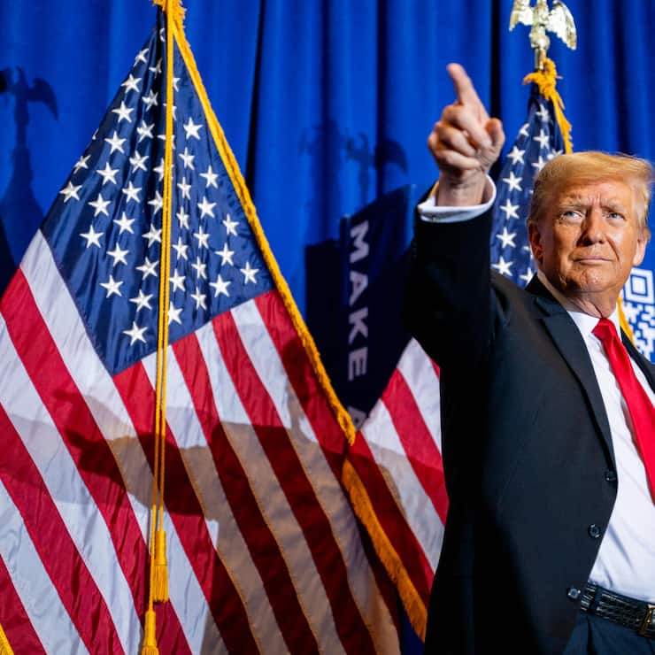 <p>Trump wirft mit Zöllen um sich.</p>