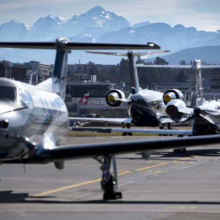 <p>Über 4000 Privatjets sind in Europa stationiert.</p>