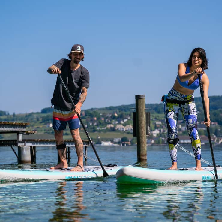 <p>Jetzt paddeln sie wieder: SUP-Begeisterte auf dem Zürichsee</p>