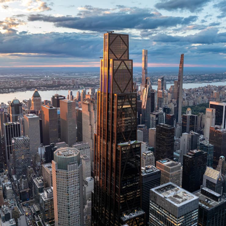 <p>Der neue Mega-Tower von J.P. Morgan Chase prägt die Skyline von Midtown Manhattan.</p>