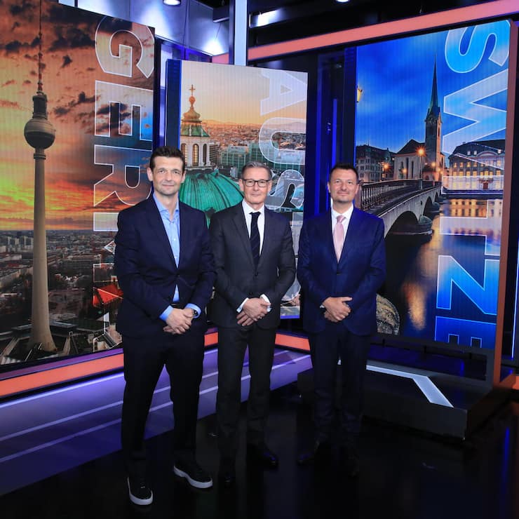 <p>Ein Trio für den Dreiländer-Sender: TV-Manager Rusmir Nefic (l.) und die Investoren Alexander Schütz (M.), Gründer und CEO der C-Quadrat Investment Group und Benjamin Lakatos, Grossaktionär und Präsident der MET Group.</p>