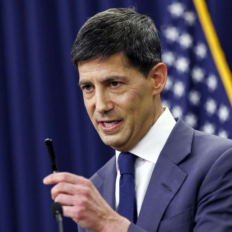 Chairman of the Federal Reserve Kevin Warsh hosts press conference in Washington