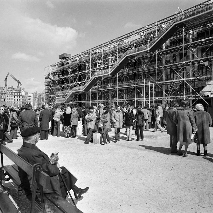 <p>Ein Kind seiner Zeit: Das Centre Pompidou in den 1970er-Jahren.</p>