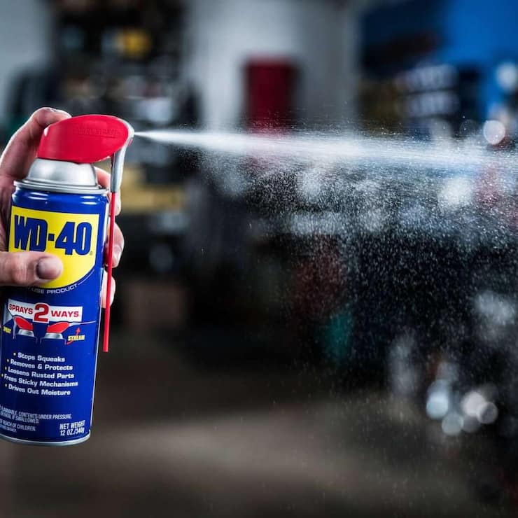 <p>Das einzige Produkt der WD-40 Company: WD-40-Spray.</p>