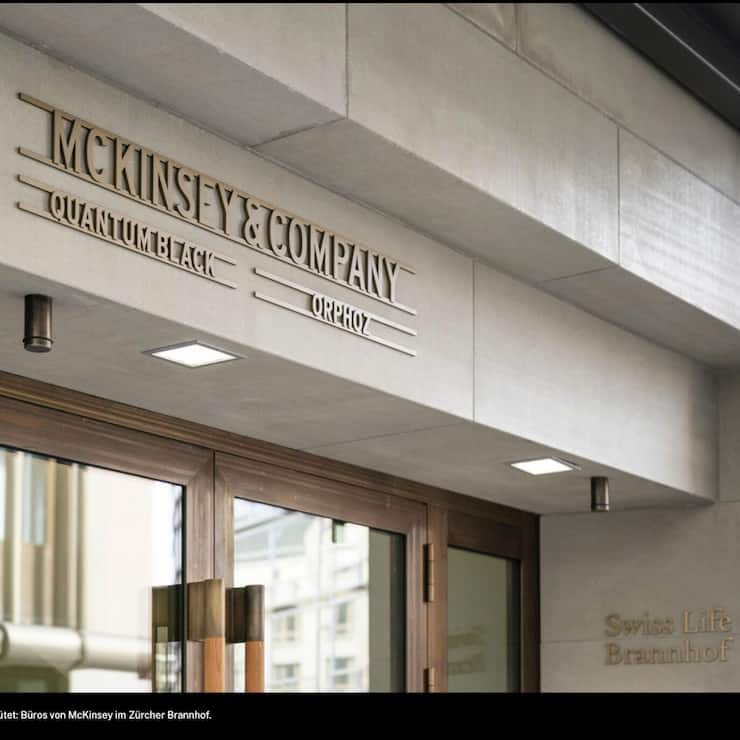 <p>Das Team von McKinsey Schweiz residiert seit 2023 an der Bahnhofstrasse.</p>