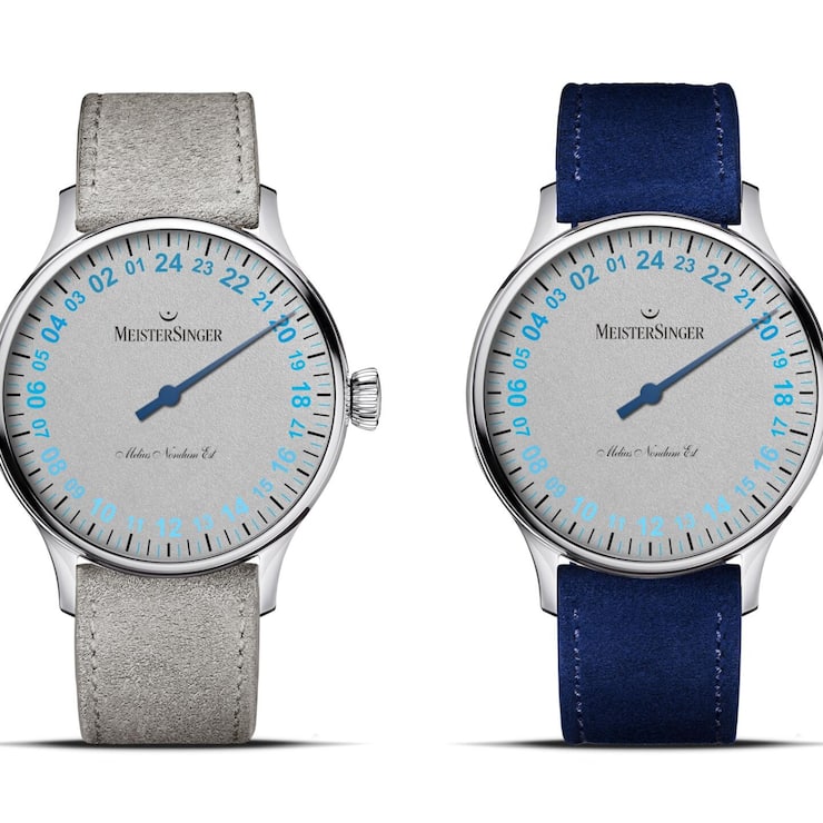 <p>Das neueste Modell von MeisterSinger zeigt die verbleibenden Stunden des Tages an, mit gegen den Uhrzeigersinn angeordneten Ziffern.</p>