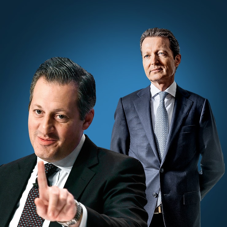 Boris Collardi (l.) und Renaud de Planta