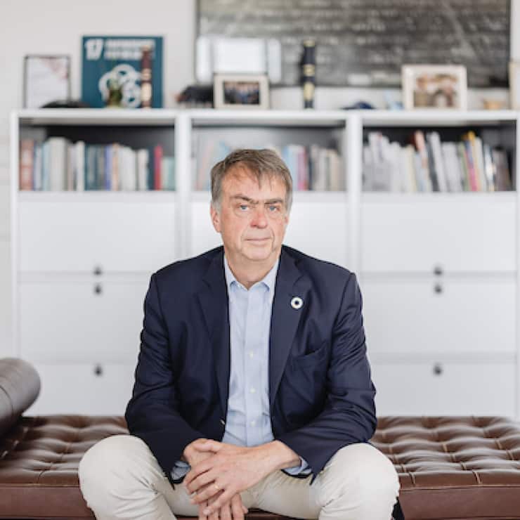 <p>Roche-Erbe André Hoffmann (Bild) leitet zusammen mit Blackrock-Gründer Larry Fink das Word Economic Forum seit vergangenem Sommer.</p>