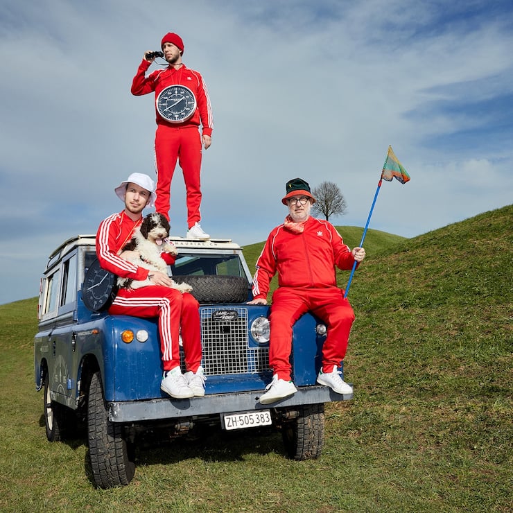 Die Youngsters Daniel und Massimo Dreifuss mit Vater Daniel.