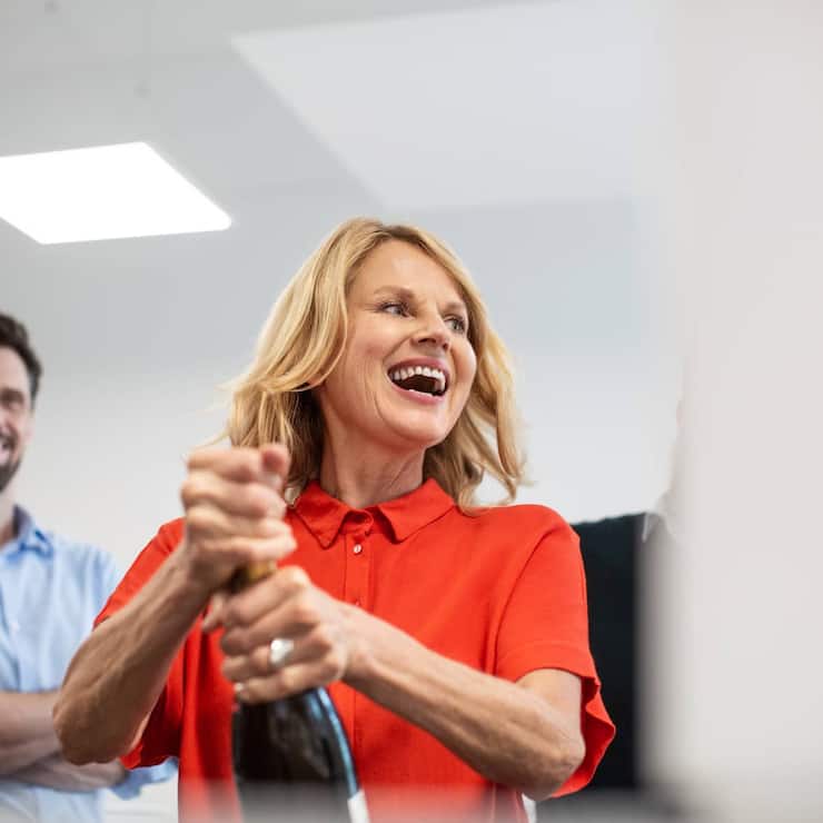 Champagner Apero Büro