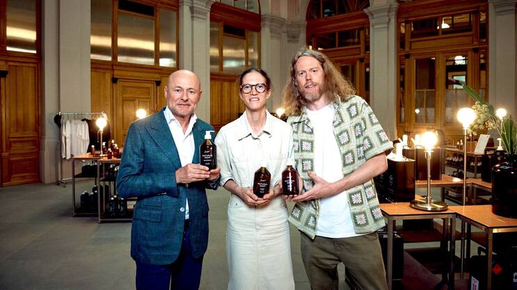 Georges Kern mit Hanna und Johan Olzon-Åkerström von Soeder.