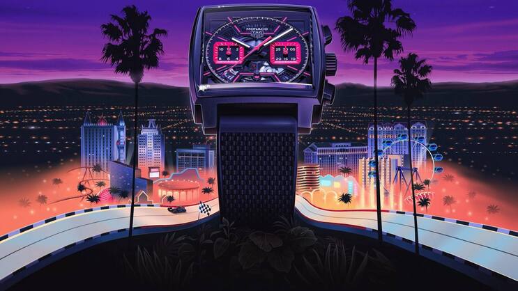 Die TAG Heuer Monaco im neuen Las-Vegas-Kleid.