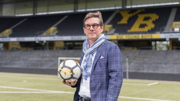 YB-Präsident Hanspeter Kienberger im Berner Wankdorf-Stadion, wie die YB-Fans ihr Stade de Suisse heute noch nennen.