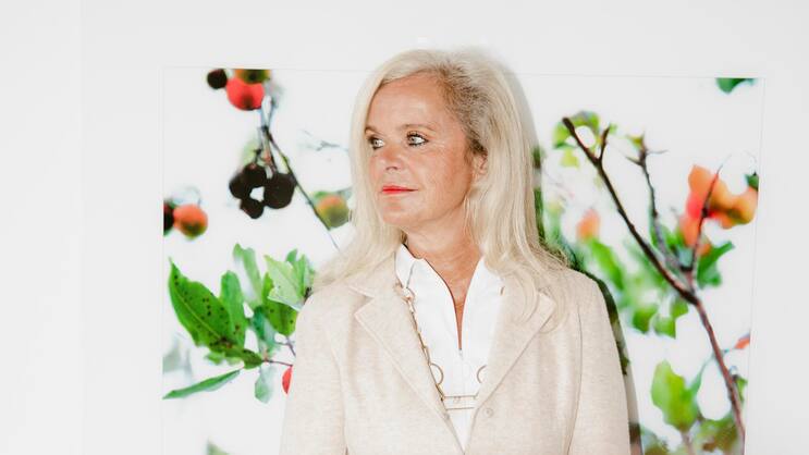 Die Kunstsammlerin und Unternehmerin Sylvie Mutschler-von Specht schätzt auch in der Mode das Besondere: Sie trägt das Schweizer Spitzenmode-Label Akris. Der Chefdesigner von Akris, Albert Kriemler, ist ein guter Freund.
