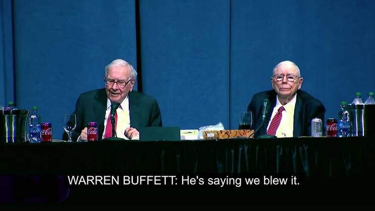 «Er hat's verbockt»: Warren Buffett und Charlie Munger vor den Berkshire-Berkshire-Hathaway-Aktionären, Omaha, Nebraska, 4. Mai 2019.