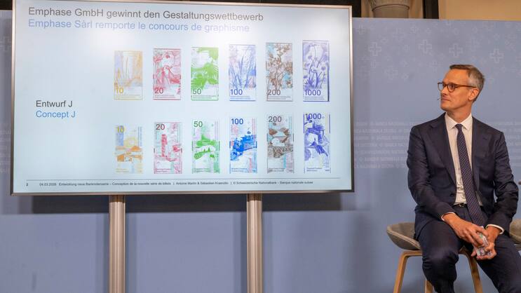 Am Mittwoch präsentiert die Schweizerische Nationabank die neuste Banknotenserie.