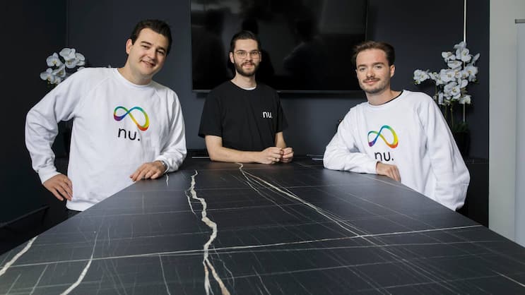 Drei aus der Führungscrew von Nu.Education: Nicolas Merz, Ramon Lisibach, Gian Sacco (von links).