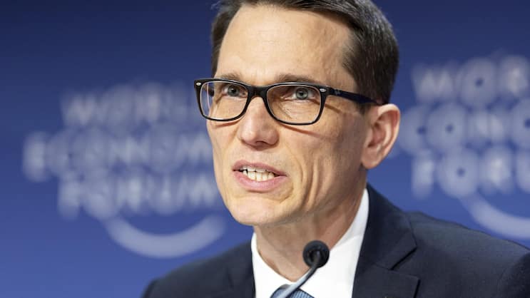 «Wenn wir an den Märkten interventieren, hat dies mit Geldpolitik zu tun»: SNB-Präsident Martin Schlegel (im Bild am WEF 2024)