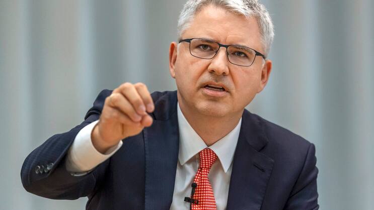 Roche-Präsident Severin Schwan (l.), CEO von 2008 bis 2023.