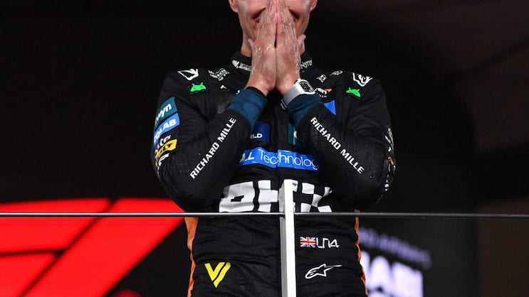 Der neue Formel-1-Weltmeister heisst Lando Norris und trägt an seinem linken Handgelenk eine RM 72-01.
