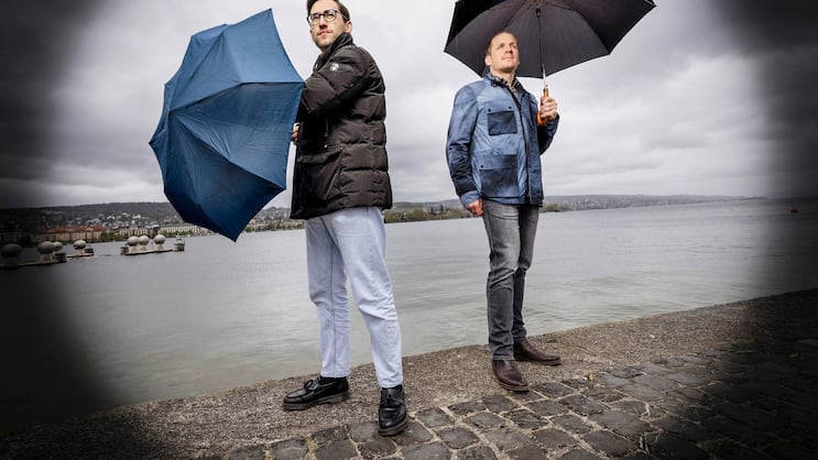 Marvin Gabler undAndreas Brenner (v.l.) verbessern mit ihrem globalen Modell Wetterprognosen massiv.