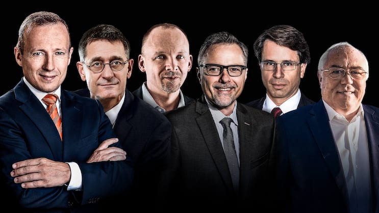 Herausragende Geldmanager: Tobias Schulte, Carlo Seregni, Peter Frech, Stefan Blum, Thomas Funk und Georges Mari (v.l.).