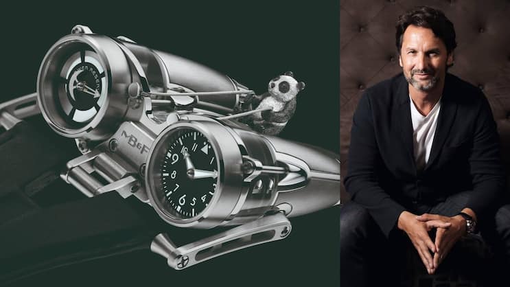 Max Büsser und eine Uhr von MB&F: Das KMU hat den Giganten Chanel an Bord geholt.