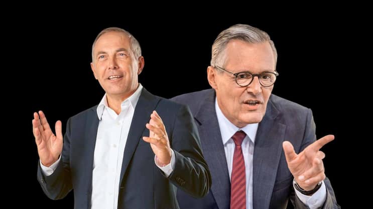 Schöne Perspektiven: Präsident Paul Hälg (r.) und CEO Thomas Hasler schreiben an der Wachstumsstory von Sika weiter.