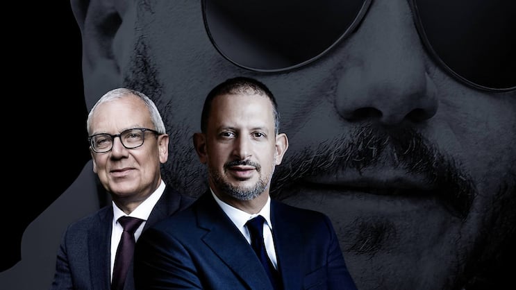 Unheilige Allianz: Romeo Lacher (l.), VR-Präsident, und Philipp Rickenbacher, CEO; im Hintergrund René Benko.