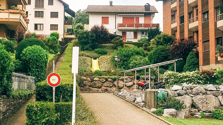 Eine Wohnsiedlung in Wollerau (SZ).