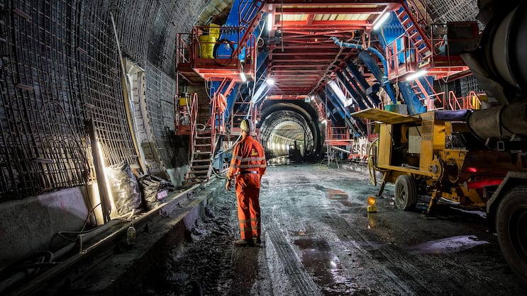 Vorzeigeprojekt von Sika: Wie beim alten Gotthardtunnel ist Sika auch beim neuen Basistunnel einer der wichtigsten Zulieferer.