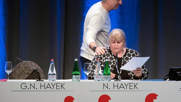 Verhalten optimistisch: CEO Nick Hayek und VR-Präsidentin Nayla Hayek rechnen für 2019 mit einem «gesunden Wachstum» der Swatch Group.