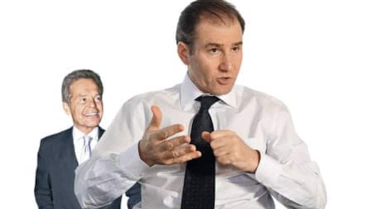 Schwaches Börsendébut: Glencore-Präsident Simon Murray und CEO Ivan Glasenberg (r.).
