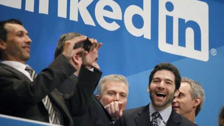 Der Börsenwert des Business-Netzwerks ist ganze 600 Mal so hoch wie der Gewinn. (Bild: Keystone)