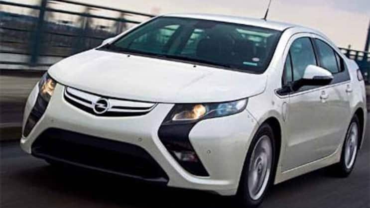 Opel Ampera: Das Auto fährt elektrisch bis zu 80 Kilometer weit.