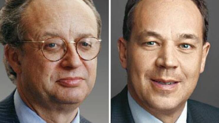 Robert Peugeot (l.) und Rainer-Marc Frey