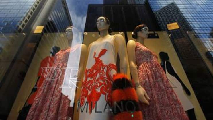 Auslage in einer Prada-Boutique in Hongkong. (Bild: Keystone)