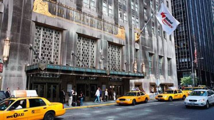 Das «Waldorf Astoria» in New York, Schauplatz der UBS-Investorentagung.