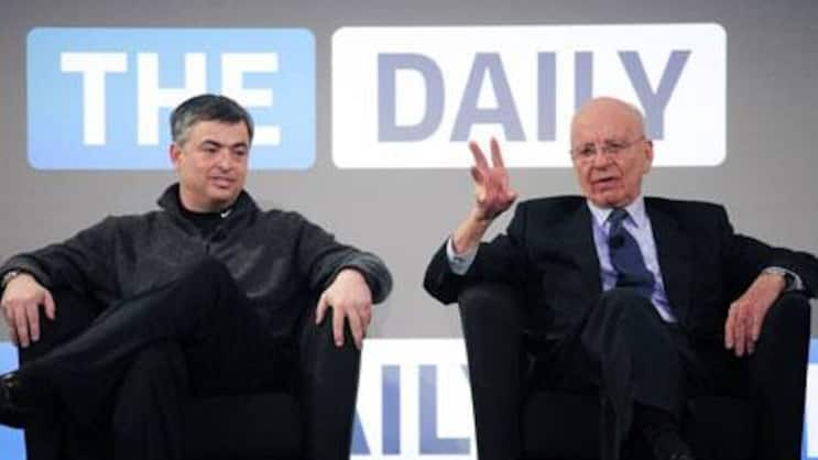 Eddy Cue von Apple und Rupert Murdoch: Schiffbruch mit «The Daily». (Bild: Keystone)