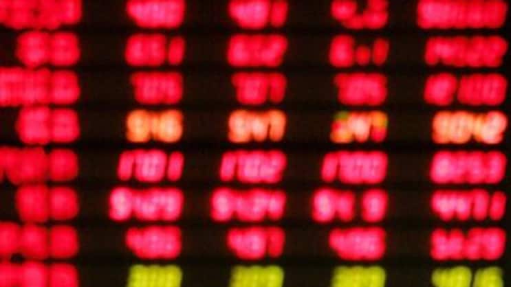 Börse: Rot so weit das Auge reicht - und kein Ende in Sicht (Bild: Keystone)