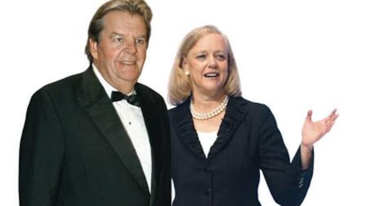 Mit Richemont 59 Prozent im Plus: Johann Rupert; mit Hewlett-Packard 45 Prozent im Minus: Meg Whitman.
