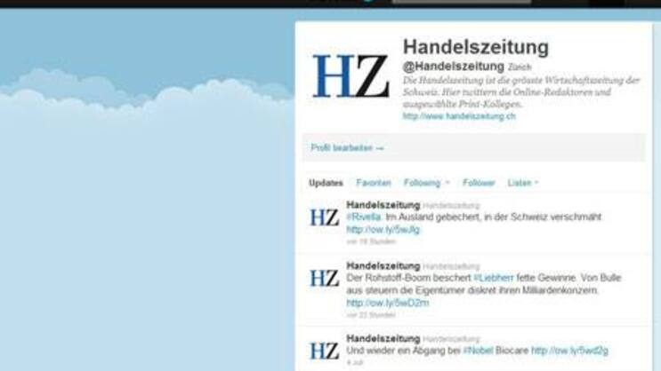 Der Kurznachrichtendienst Twitter ist bei Investoren der Renner. (Bild: Screenshot)