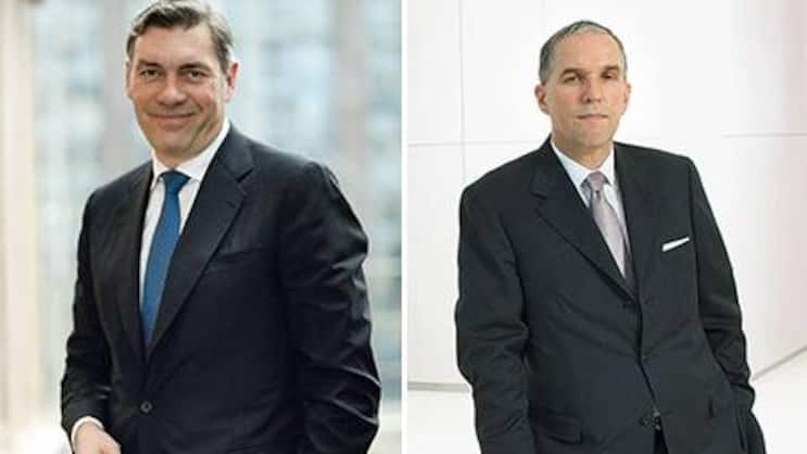 Martin Wittig (l.) verlässt seinen CEO-Posten aus gesundheitlichen Gründen, Burkhard Schwenker folgt seinem Nachfolger.