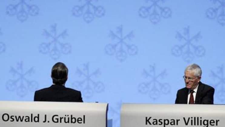 Oswald Grübel trat im September zurück, Kaspar Villiger will 2012 vorzeitig seinen Platz räumen. (Bild: Keystone)