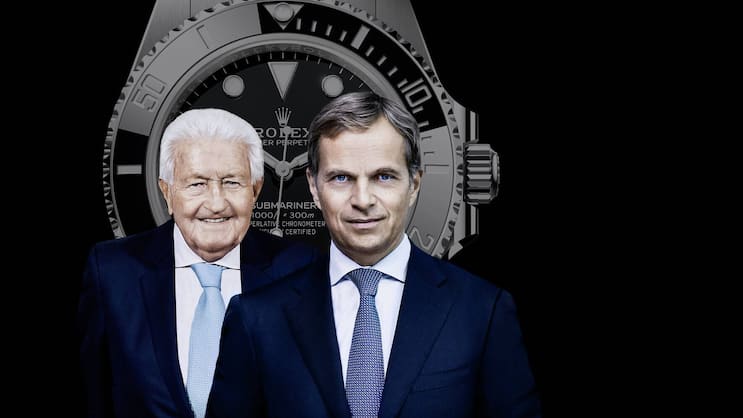 Mega-Uhrendeal: Jörg Bucherer (l.), Jean-Frédéric Dufour.