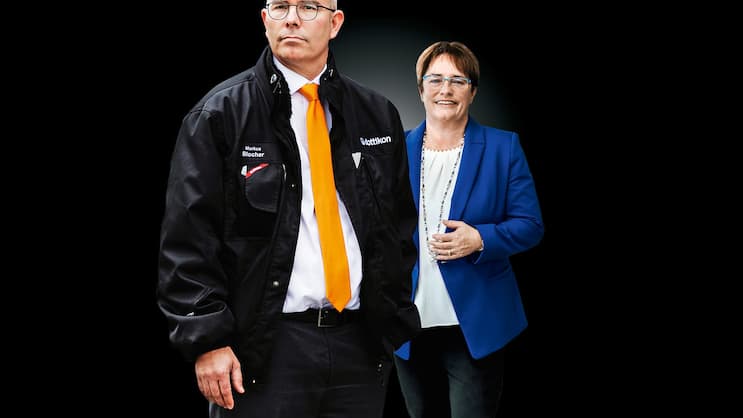Geschwister und Unternehmer: Markus Blocher (l.) und Magdalena Martullo-Blocher.