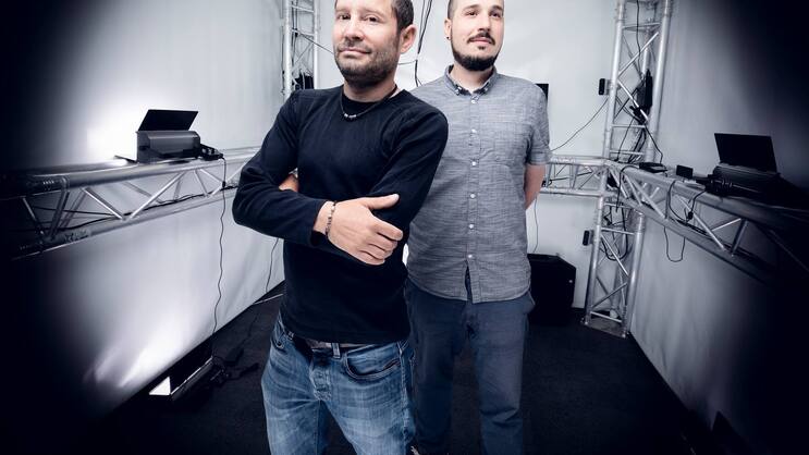 REAL, NICHT ALS AVATARE Robin Mange (l.), Javier Bello Ruiz.