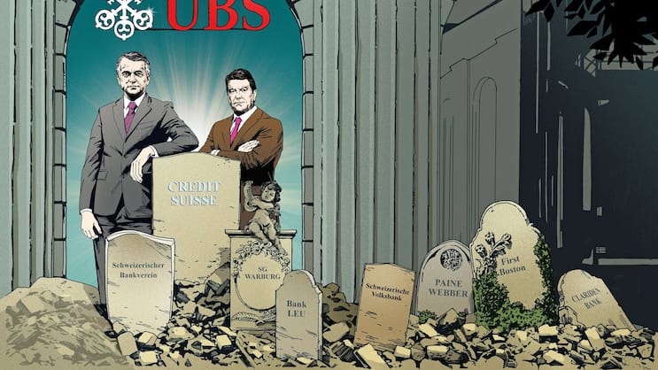 Die UBS-Lenker Sergio Ermotti (links) und Colm Kelleher stützen sich auf eine lange Übernahmehistorie.