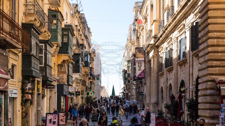 Valletta, die Hauptstadt von Malta, einem kryptofreundlichen Land.