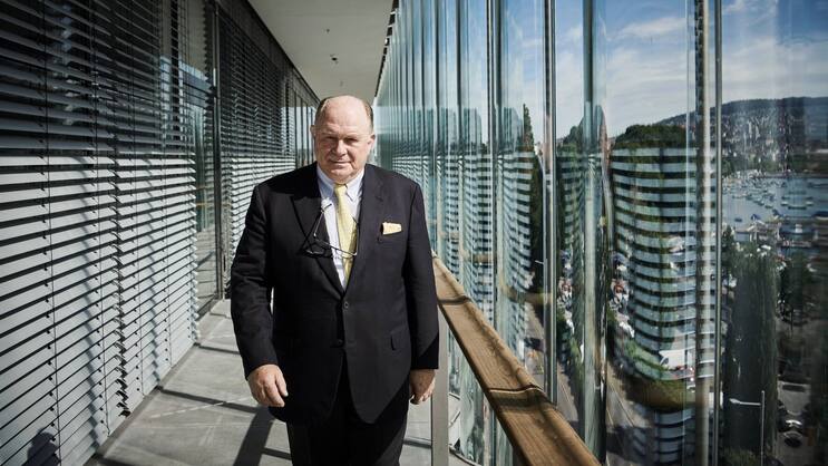 Der Präsident: Walter Kielholz am Hauptsitz der Swiss Re in Zürich.